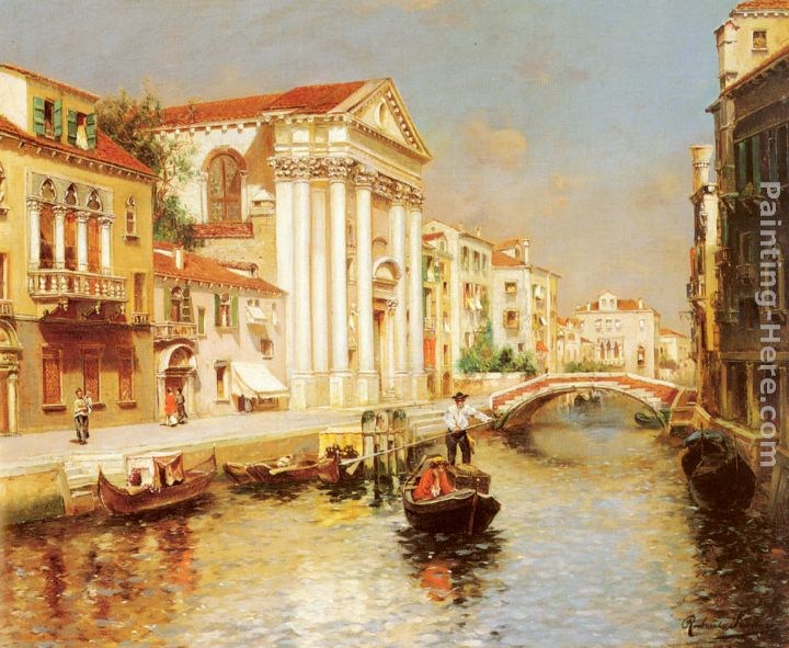 Rubens Santoro A Venetian Canal